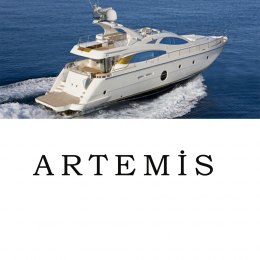Kişiye Tekneye Yatlara Özel Artemis  Yazısı Sticker Yapıştırma 