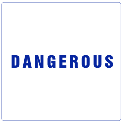 Kişiye Tekneye Yatlara Özel Dangerous Yazısı Sticker Yapıştırma 
