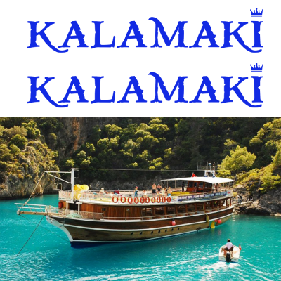 Kişiye ve Tekneye Özel Kalamara Yazısı İsim Sticker 