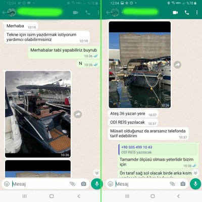 Kişiye Ve Tekneye Özel / Odi Reis / İsim Sticker