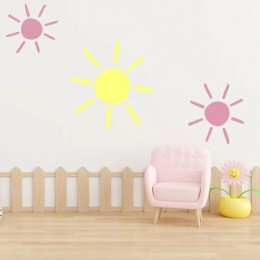 3 X Güneş Işığı Çıkartması, Duvar Sticker