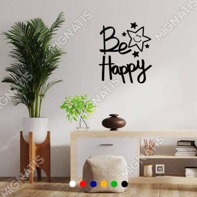 El Yazısı ile Yazılmış Be Happy Yazısı Sticker 60x52cm