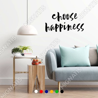 El Yazısı ile Yazılmış Choose Happines Yazısı Sticker 60x30cm