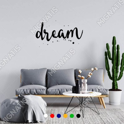 El Yazısı ile Yazılmış Dream Yazısı Sticker 60x33 cm