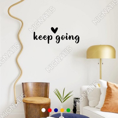El Yazısı ile Yazılmış Keep Going Duvar Yazısı Sticker 60x21cm