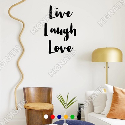 El Yazısı ile Yazılmış Live Laugh Love Yazısı Sticker 60x39cm