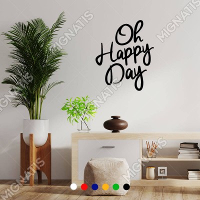 El Yazısı ile Yazılmış Oh Happy Day Yazısı Sticker 60x49cm El Yazısı ile Yazılmış Oh Happy Day Yazısı Sticker 60x49cm