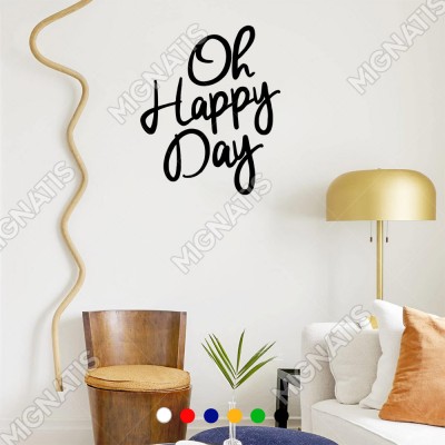 El Yazısı ile Yazılmış Oh Happy Day Yazısı Sticker 60x49cm
