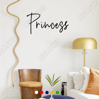 El Yazısı ile Yazılmış Princess Duvar Yazısı Sticker 60x30cm