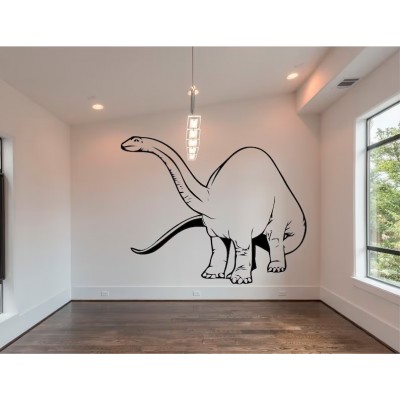 Uzun Boyunlu Dinozor Çıkartması, Duvar Sticker