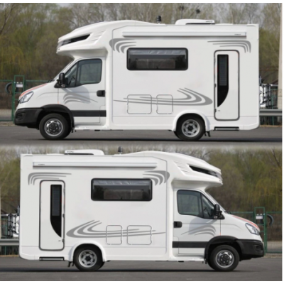 Karavan STRIPES-karavan RV çıkartmaları at binicisi karavan çıkartmalar grafik karavan sticker