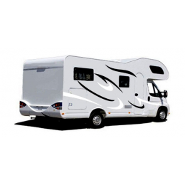 Iki taraf RV grafik çıkartmaları araba çıkartmaları siyah gri çizgili karavan çekme karavan