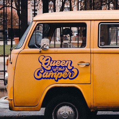 Queen of the Camper Karavan Sticker - Araç Sticker Yapıştırma