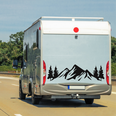 Dağ Karavan Çekme Sticker- Araç Sticker Yapıştırma