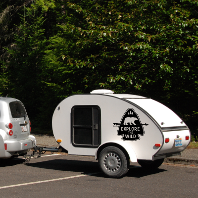 Explore The Wild Karavan Sticker - Araç StickerYapıştırma