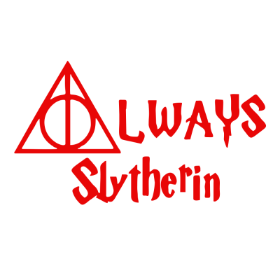 Kişiye Karavana Özel Always Slytherin sticker Yapıştırma 