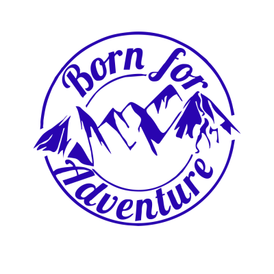 Kişiye Karavana Özel Born For Adventure Sticker Yapıştırma