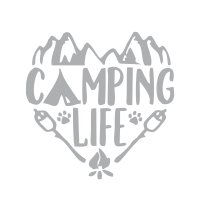 Kişiye Karavana Özel Camping Life Versiyon 2 Sticker Yapıştırma 
