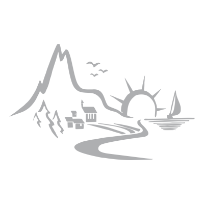 Kişiye Karavana Özel Güneş Ve Dağ Manzarası Silüeti Sticker Yapıştırma 