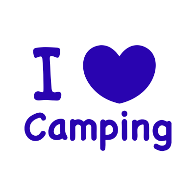 Kişiye Karavana Özel I Love camping Sticker Yapıştırma 
