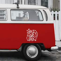 Let s Get Lost Karavan Sticker - Araç Sticker Yapıştırma