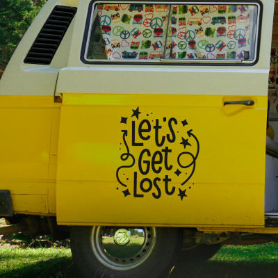 Let s Get Lost Karavan Sticker - Araç Sticker Yapıştırma