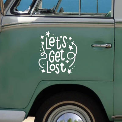 Let s Get Lost Karavan Sticker - Araç Sticker Yapıştırma