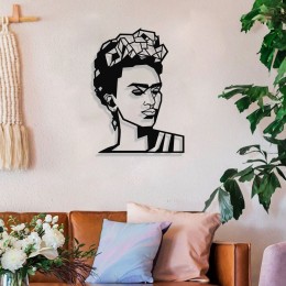 Frida Kahlo Duvar Oda Ev Aksesuarı Metal Tablo 50x36cm