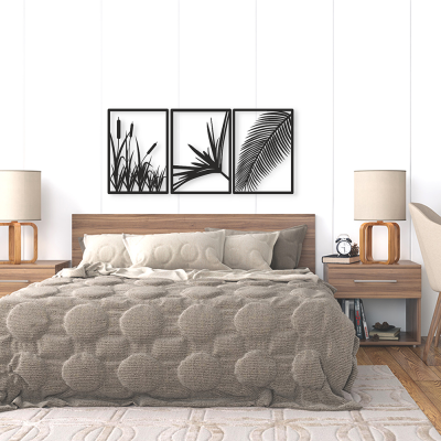 Sazlık Duvar Oda Ev Aksesuarı Metal Tablo 