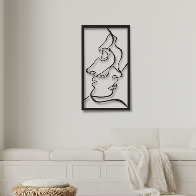 Soyut Kadın Erkek Silueti Duvar Oda Ev Aksesuarı Metal Tablo  Soyut Kadın Erkek Silueti Duvar Oda Ev Aksesuarı Metal Tablo
