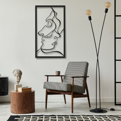 Soyut Kadın Erkek Silueti Duvar Oda Ev Aksesuarı Metal Tablo  Soyut Kadın Erkek Silueti Duvar Oda Ev Aksesuarı Metal Tablo