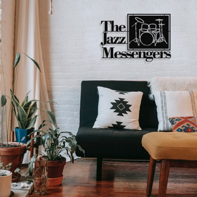 The Jazz Mesengers Art Blakey Tasarım Metal Tablosu 65x44cm
