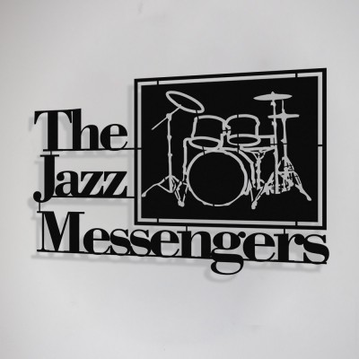 The Jazz Mesengers Art Blakey Tasarım Metal Tablosu 65x44cm