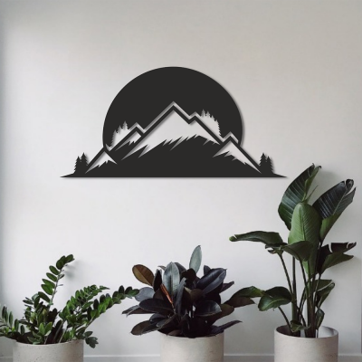 Vahşi Doğa Duvar Oda Ev Aksesuarı Metal Tablo 