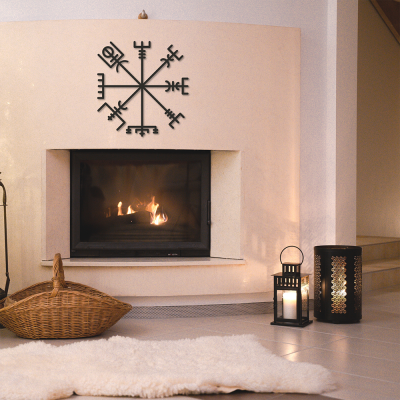 Yol Haritası Duvar Oda Ev Aksesuarı Metal Tablo 