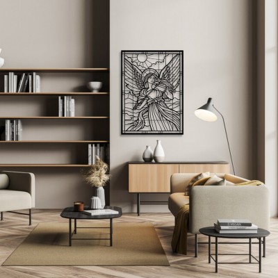 Minimalist Kadın Portre Duvar Oda Ev Aksesuarı Metal Tablo