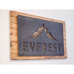 Firmaya Özel Logolu Lazer Kesim Saç Tabela  30x40cm