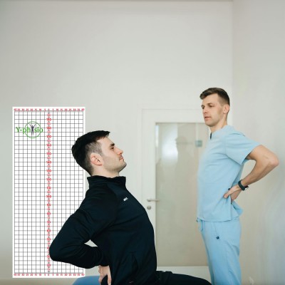 Postür Analiz Tablosu Yapışkanlı Firmaya Özel Ortopedik Merkezi 85x200cm