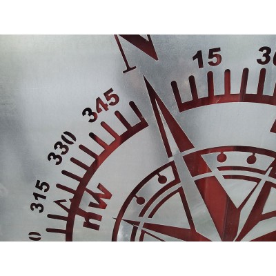 Desen Şekil Harfler Tabela İçin Metal Şablon / Pusula Dağ Off Road Oto Şablon, Araba Şablon 100x80cm