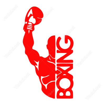 Boxing Boksçu Sticker Yapıştırma