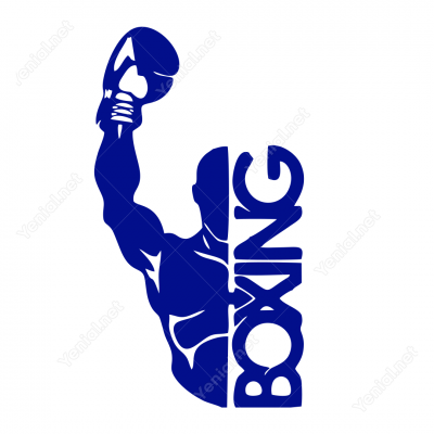 Boxing Boksçu Sticker Yapıştırma