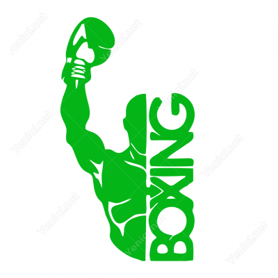Boxing Boksçu Sticker Yapıştırma
