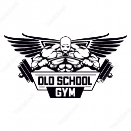 Eski Okul Spor Salonu Sticker Yapıştırma