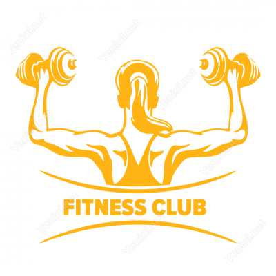Fitness Club Sticker Yapıştırma Fitness Club Sticker Yapıştırma