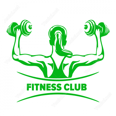 Fitness Club Sticker Yapıştırma Fitness Club Sticker Yapıştırma