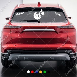 Çanakkale Geçilmez ve Kişiye Özel 2 Adet İsim Stickerları