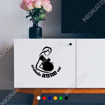 Arabada Anne Var Kız-Erkek Modifiye Araba Sticker