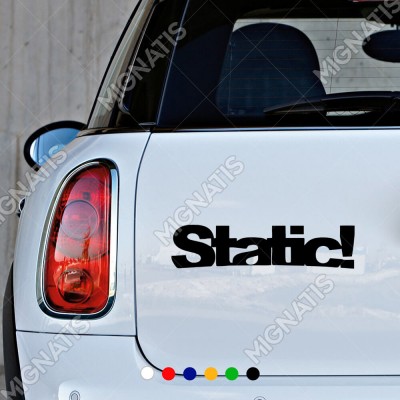 Araç ve Motor İçin Statik Yazısı Düz Dişlileri Sticker