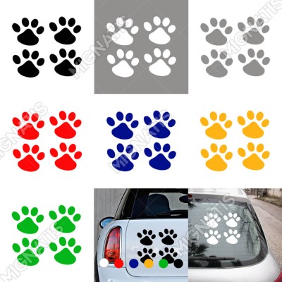 Dört Adet Kedi Patisi Sticker Yapıştırma Yapıştırma