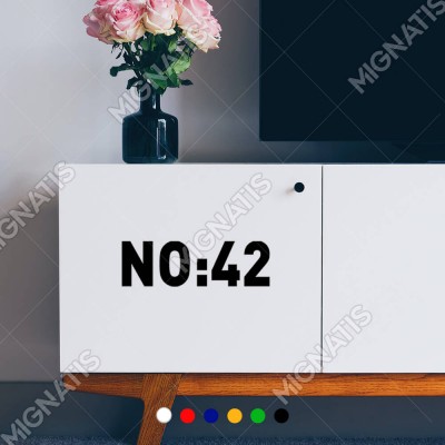Kişiye Özel Kapı Numarası Sticker Yapıştırması